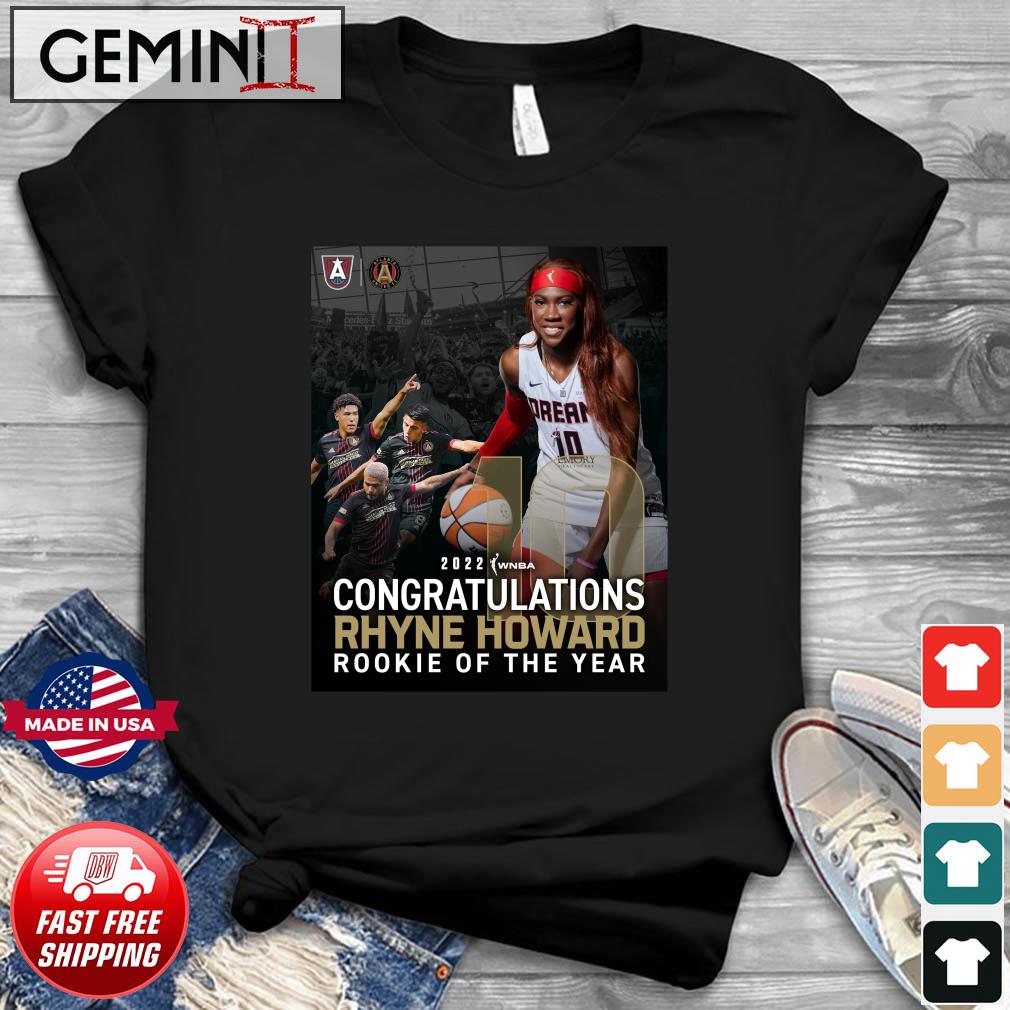 2022 WNBA Congratulation Rhyne Howard Rookie Of The Year Shirt