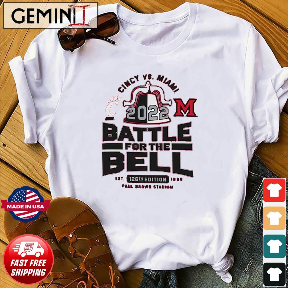 Cincinnati vs. Miami 2022 Battle For The Bell Shirt