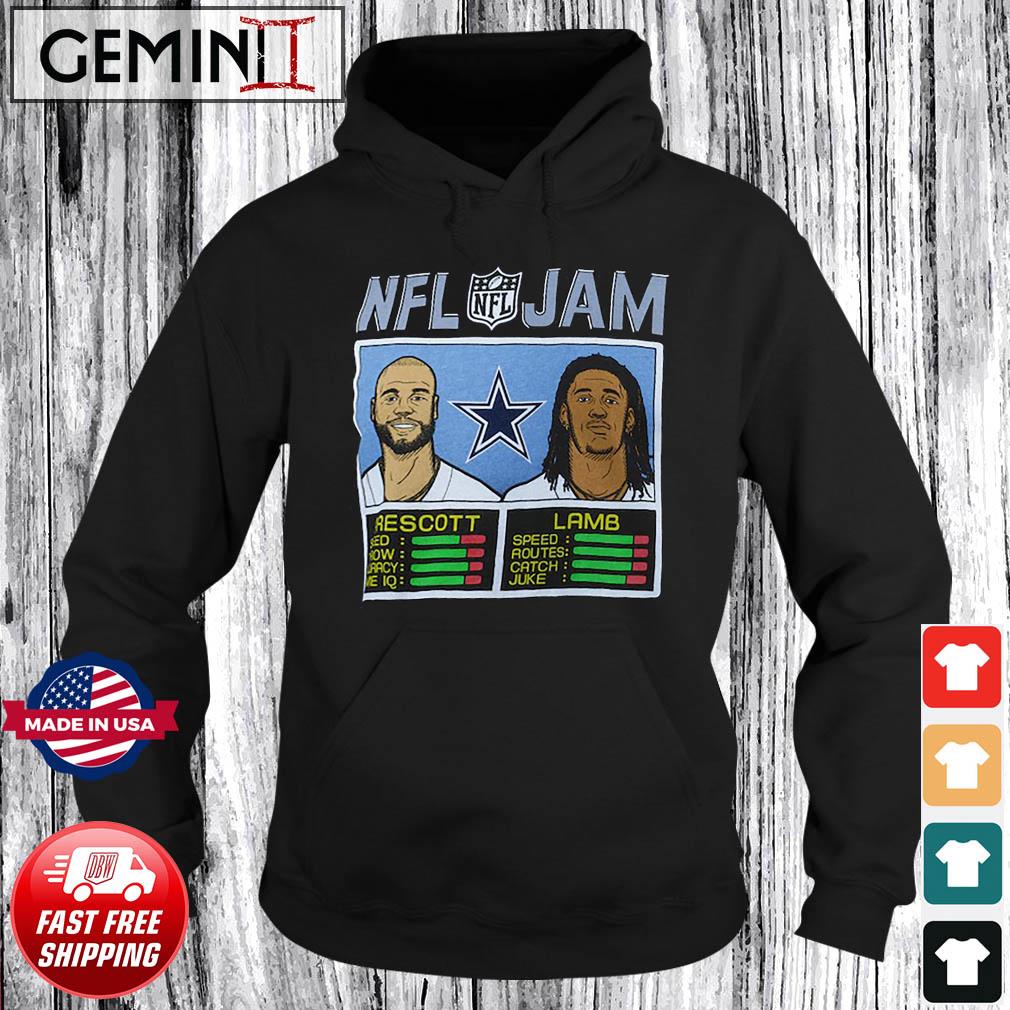 Ipeepz NFL Jam Dallas Cowboys CeeDee Lamb and Dak Prescott Shirt