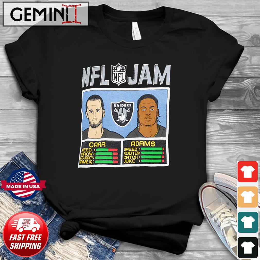 NFL Jam Vegas Raiders Davante Adams and Derek Carr Shirt, hoodie