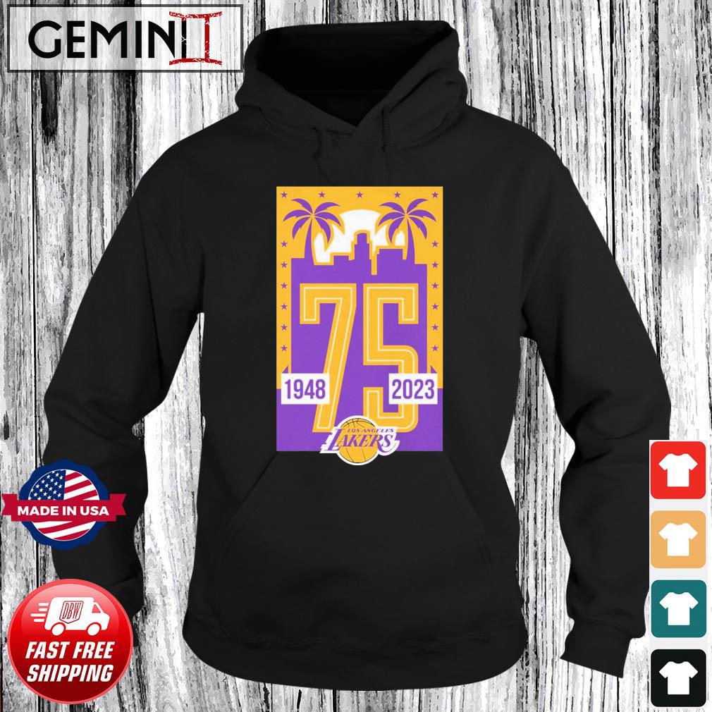 Los angeles lakers 75th anniversary 1948 2023 shirt, hoodie, sweater, long  sleeve and tank top