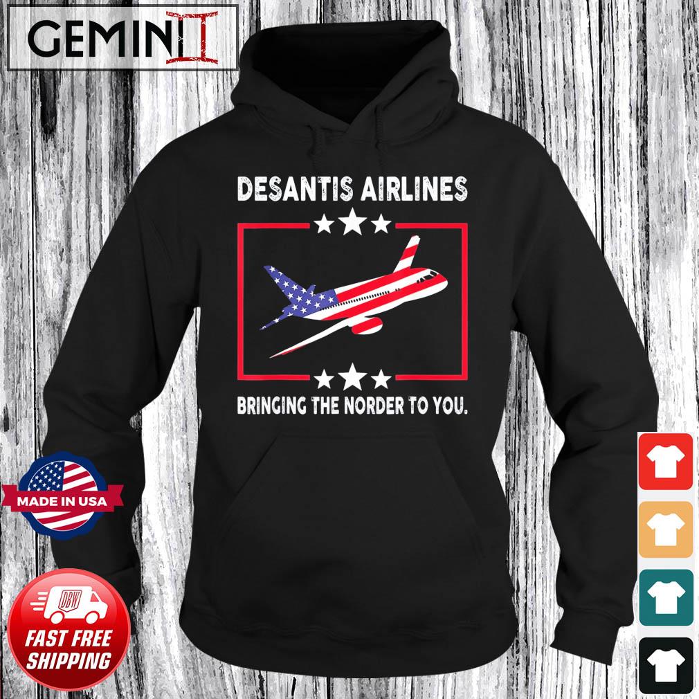 DeSantis Airlines Political Meme Us Flag T-Shirt Hoodie