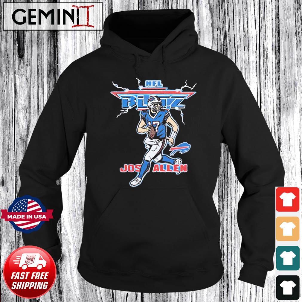 Josh Allen NFL Blitz Buffalo Bills lighting Retro T-Shirt, hoodie, sweater,  long sleeve and tank top