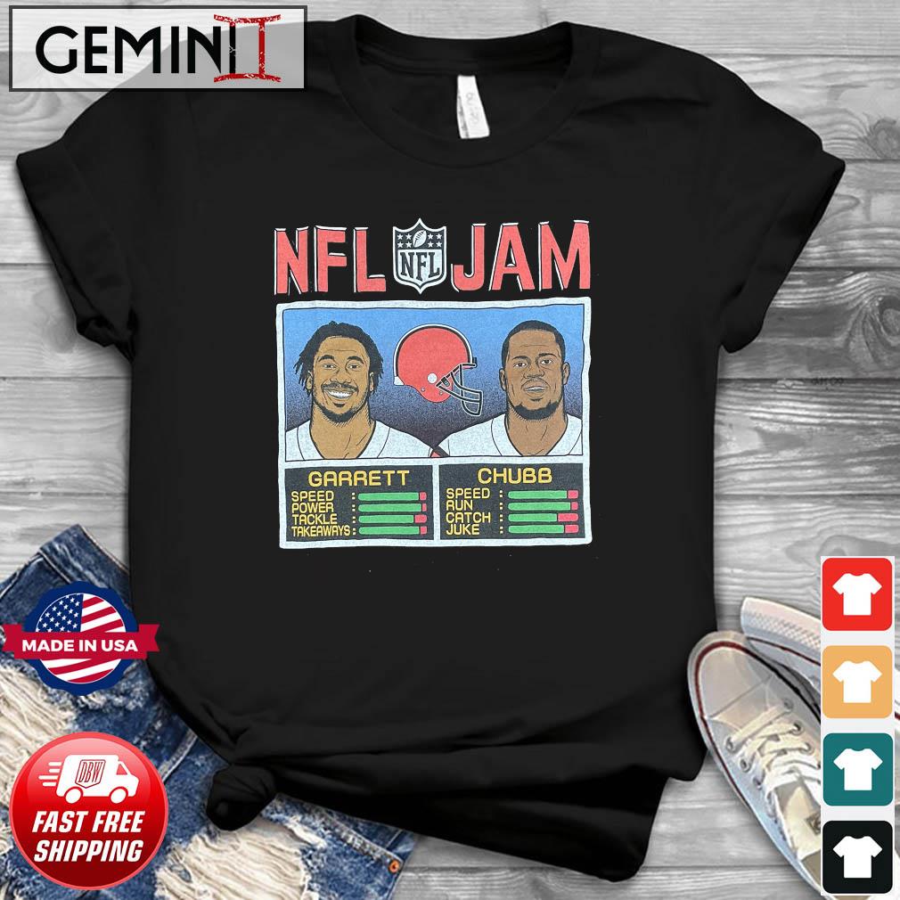 Nfl Jam Cleveland Browns Myles Garrett And Nick Chubb Shirt, hoodie,  sweater, long sleeve and tank top