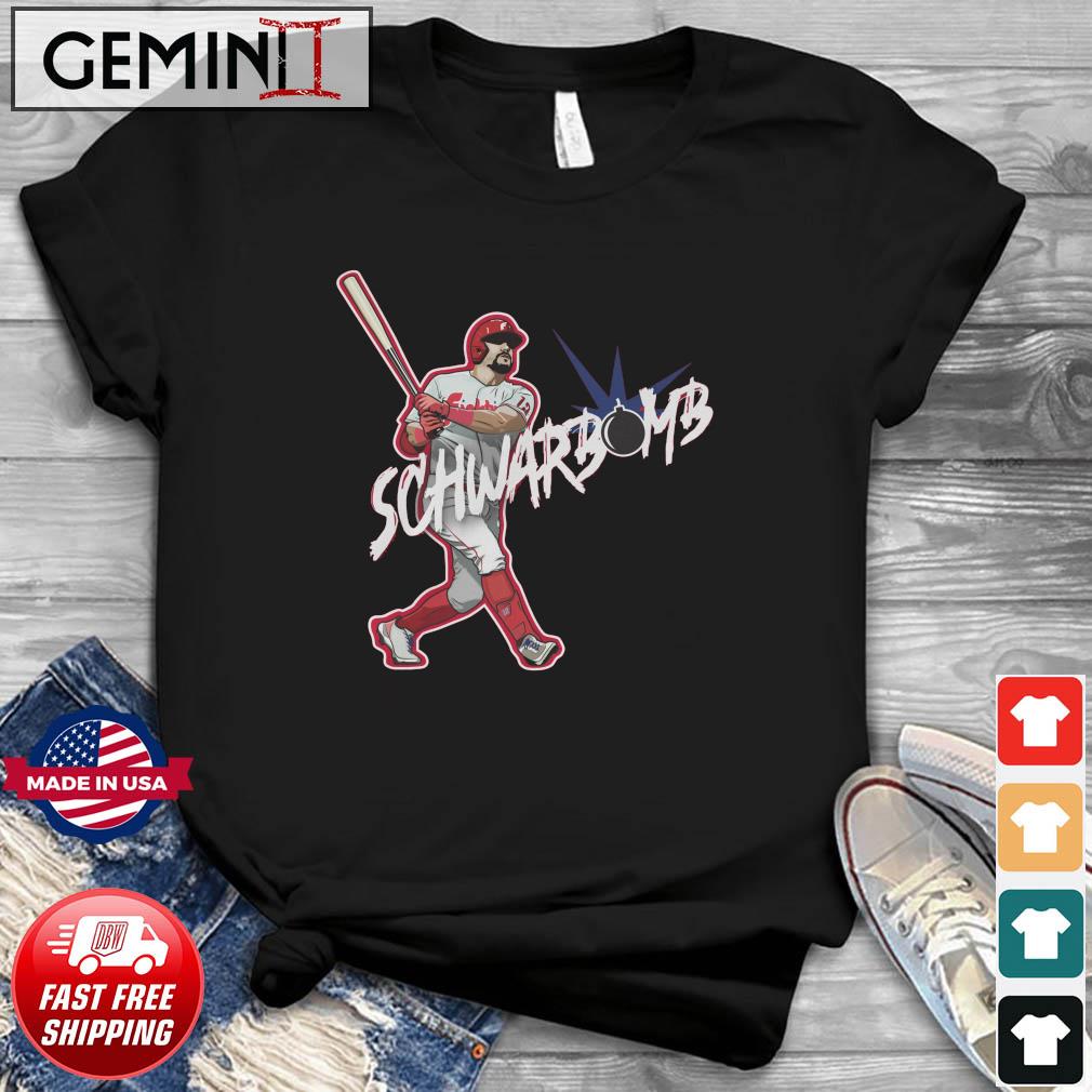 12 Kyle Schwarber SCHWARBOMB Pahiladelphia Phillies Shirt