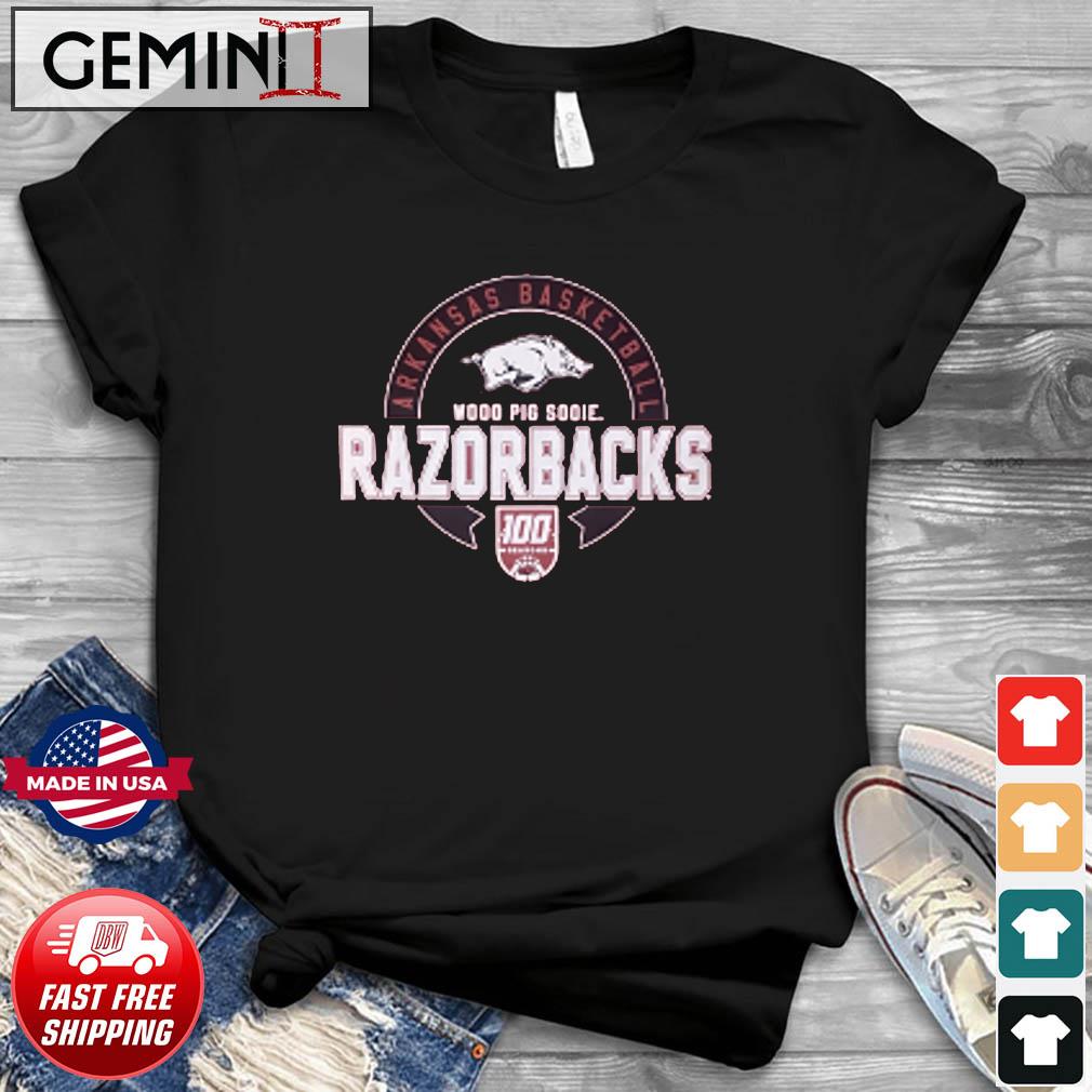 Arkansas Razorbacks Basketball Woos Pig Sooie 100 Seasons Shirt