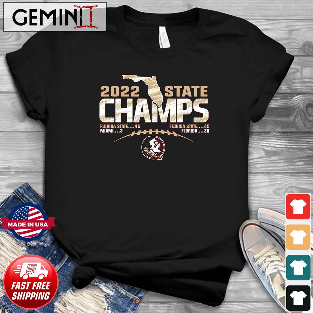 Florida State Seminoles 2022 State Champions Football Score T-Shirt