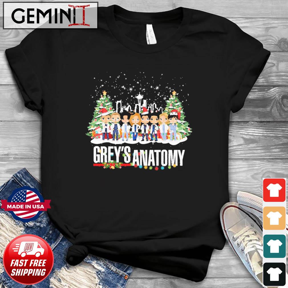 Grey's Anatomy Chibi Characters Merry Christmas Shirt