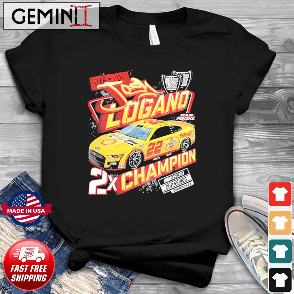 Joey Logano 2X NASCAR Cup Series Champion 2018, 2022 Shirt
