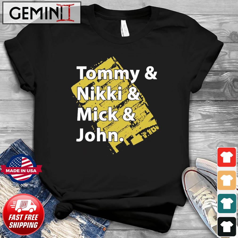 Motley Crue Tommy & Nikki & Mick & John shirt