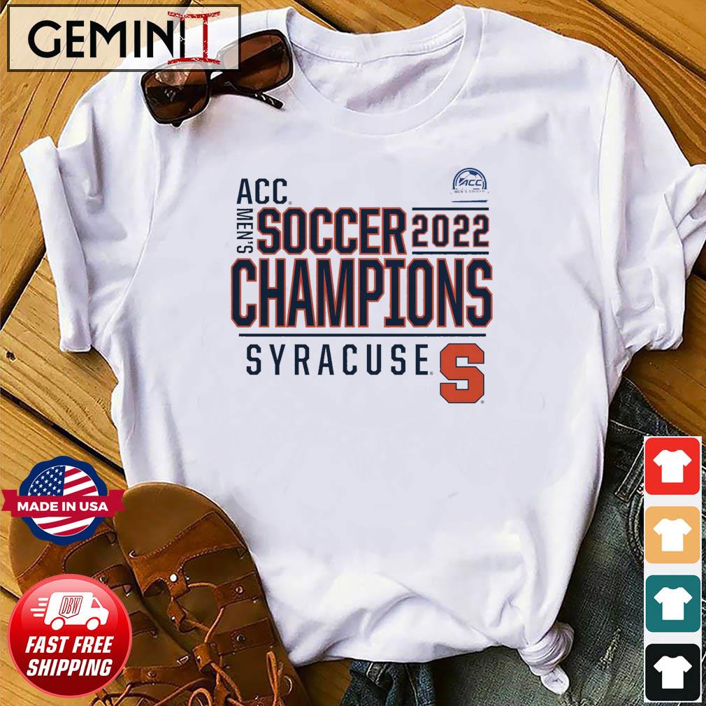 Syracuse Orange 2022 ACC Men's Soccer Conference Tournament Champions T-Shirt
