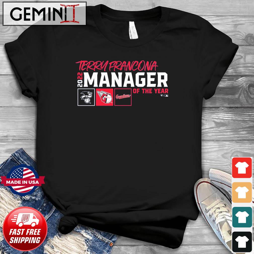 Terry Francona Cleveland Guardians 2022 AL Manager of the Year T-Shirt