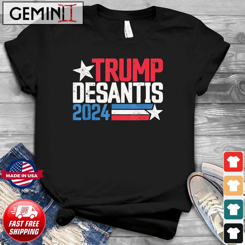 Trump Desantis 2024 Distressed Trump Desantis 2024 T-Shirt