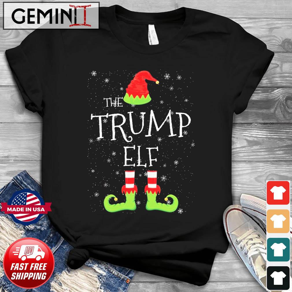 Trump Elf Family Matching Christmas Group Funny Gift Pajama T-Shirt