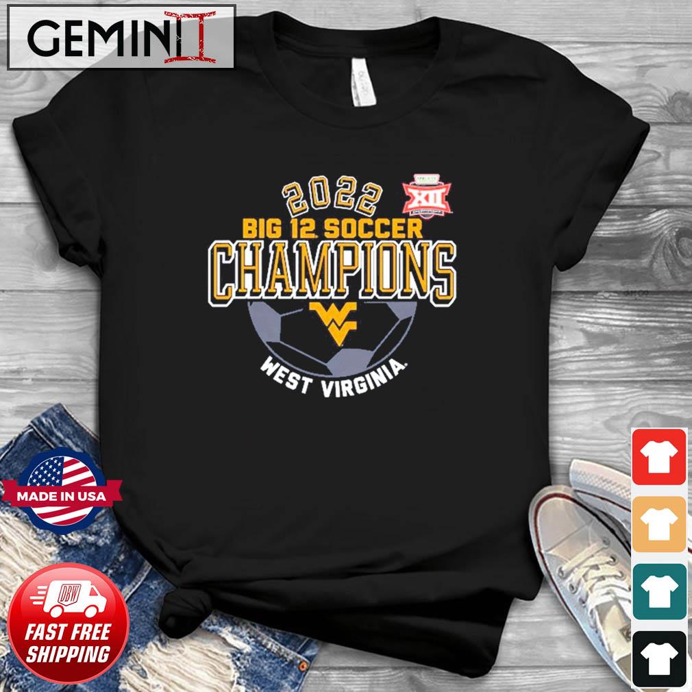 West Virginia Mountaineers 2022 Big 12 Women's Soccer Conference Tournament Champions Locker Room T-Shirt