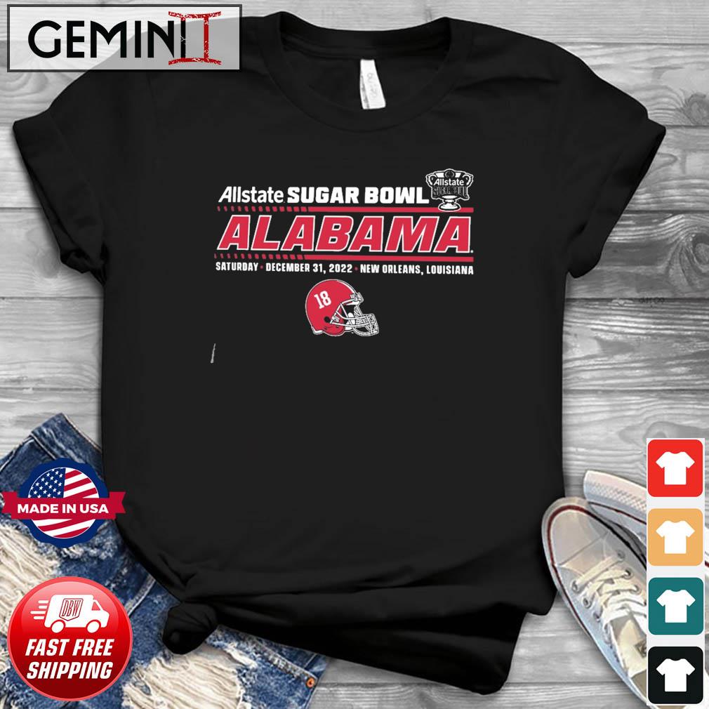 Allstate Sugar Bowl 2022 Alabama Team Helmet Shirt
