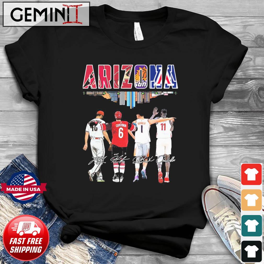 Arizona Skyline Sports Team Players Signatures Shirt