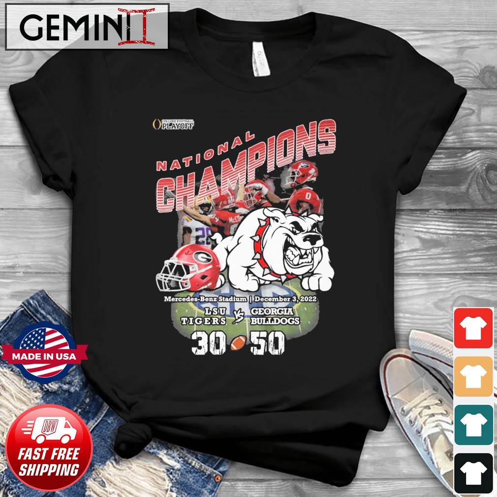 CFP National Champions Georgia Bulldogs 50-30 LSU Tigers Shirt