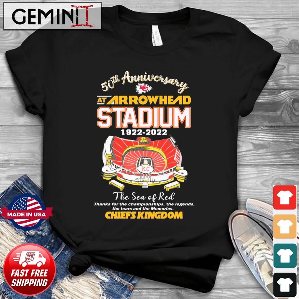 Chiefs Kingdom 50th Anniversary At Arrowhead Stadium The Sea Of Red Shirt