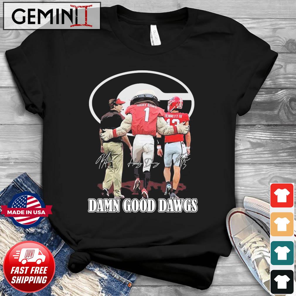 Damn Good Dawgs Georgia Bulldogs Signatures Shirt
