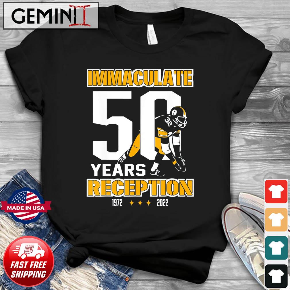 Franco Harris Immaculate 50 Years Reception Pittsburgh T-Shirt