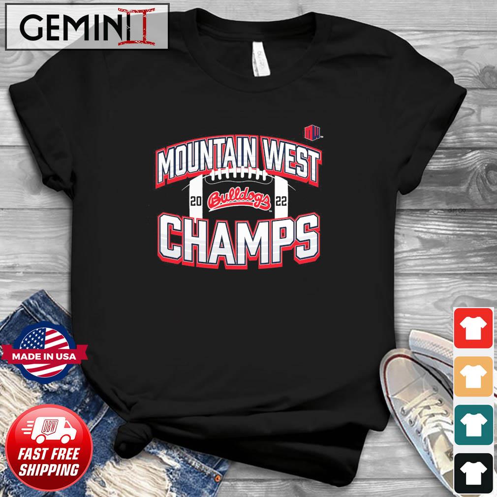 Fresno State Bulldogs 2022 Mountain West Football Conference Champions Icon Bold T-Shirt