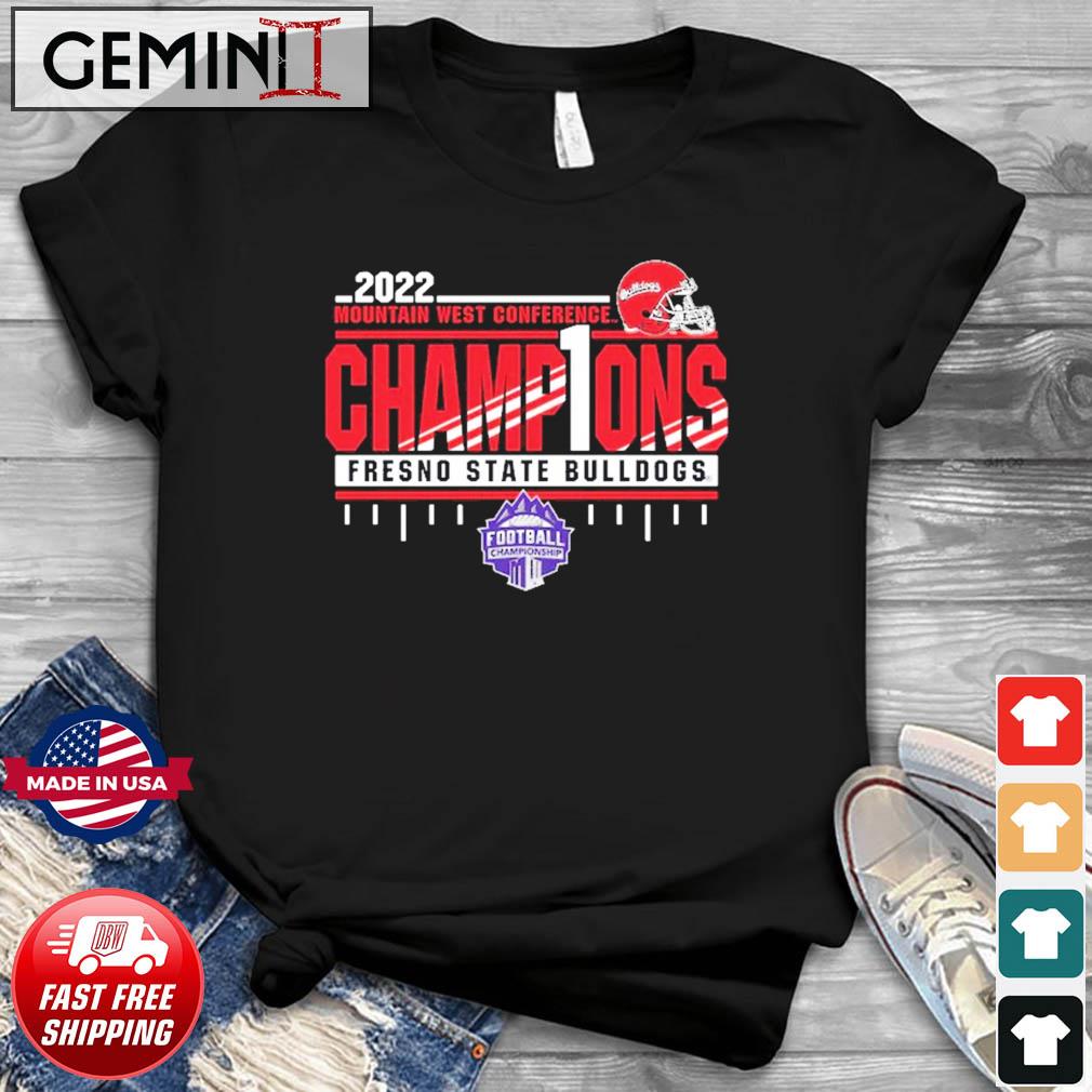 Fresno State Bulldogs 2022 Mountain West Football Conference Champions T-Shirt