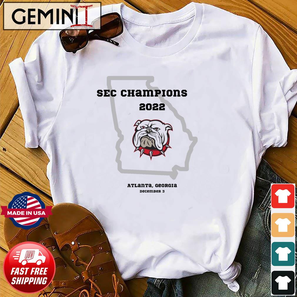 Georgia Bulldogs 2022 SEC Champions Atlanta, Georgia December 3 Shirt