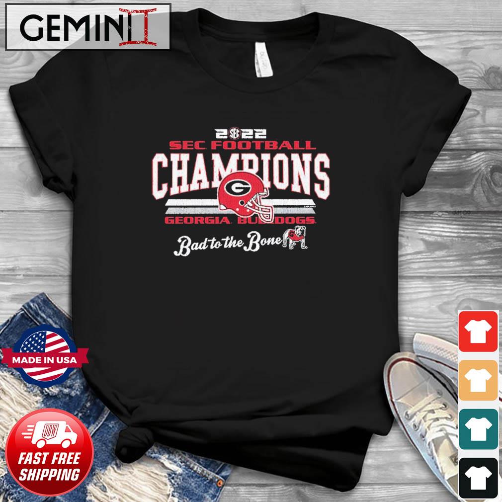 Georgia Bulldogs 2022 SEC Football Conference Champions Stripes T-Shirt