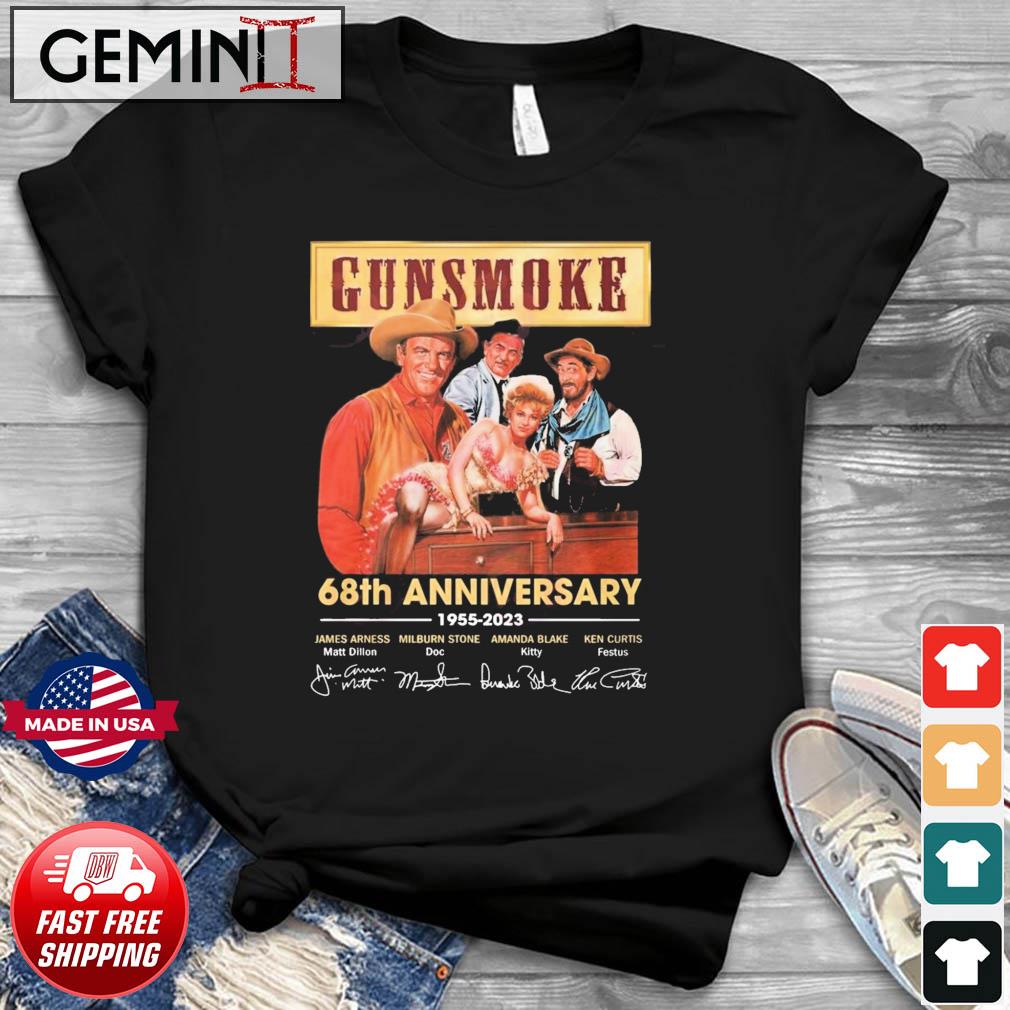 Gunsmoke 68th Anniversary 1955 – 2023 Thank You For The Memories T-Shirt