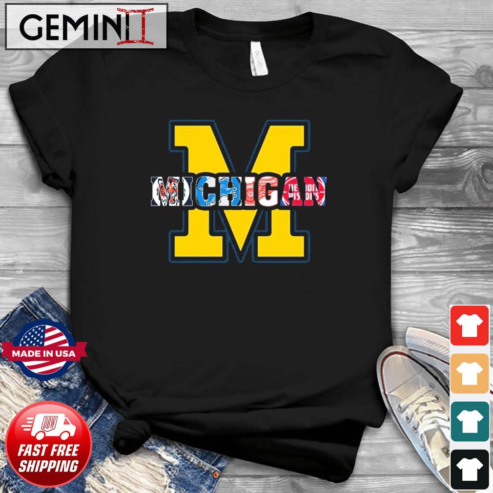 Michigan Sports Teams Michigan Wolverines Logo Shirt