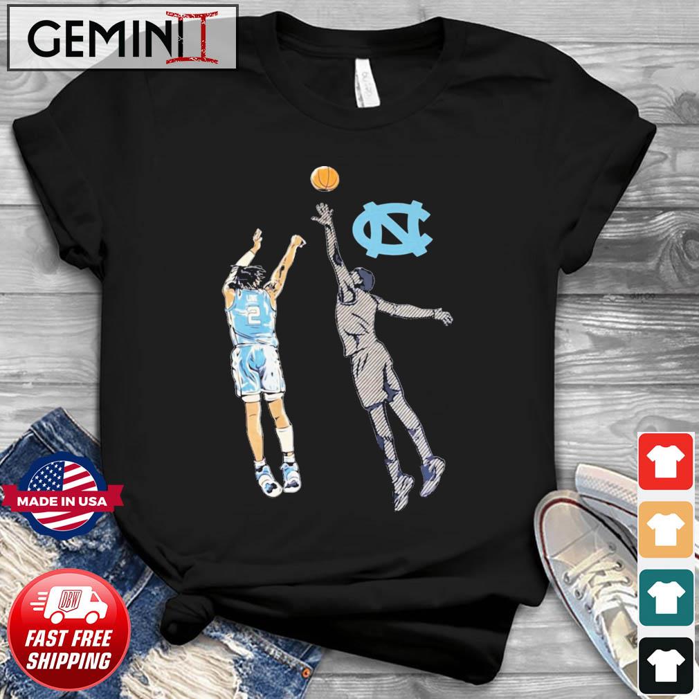 North Carolina Tar Heels Caleb Love Dunk Basketball Shirt