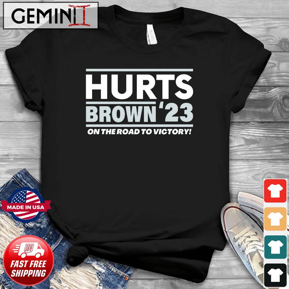 Philadelphia Eagles Hurts - Brown '23 T-Shirt