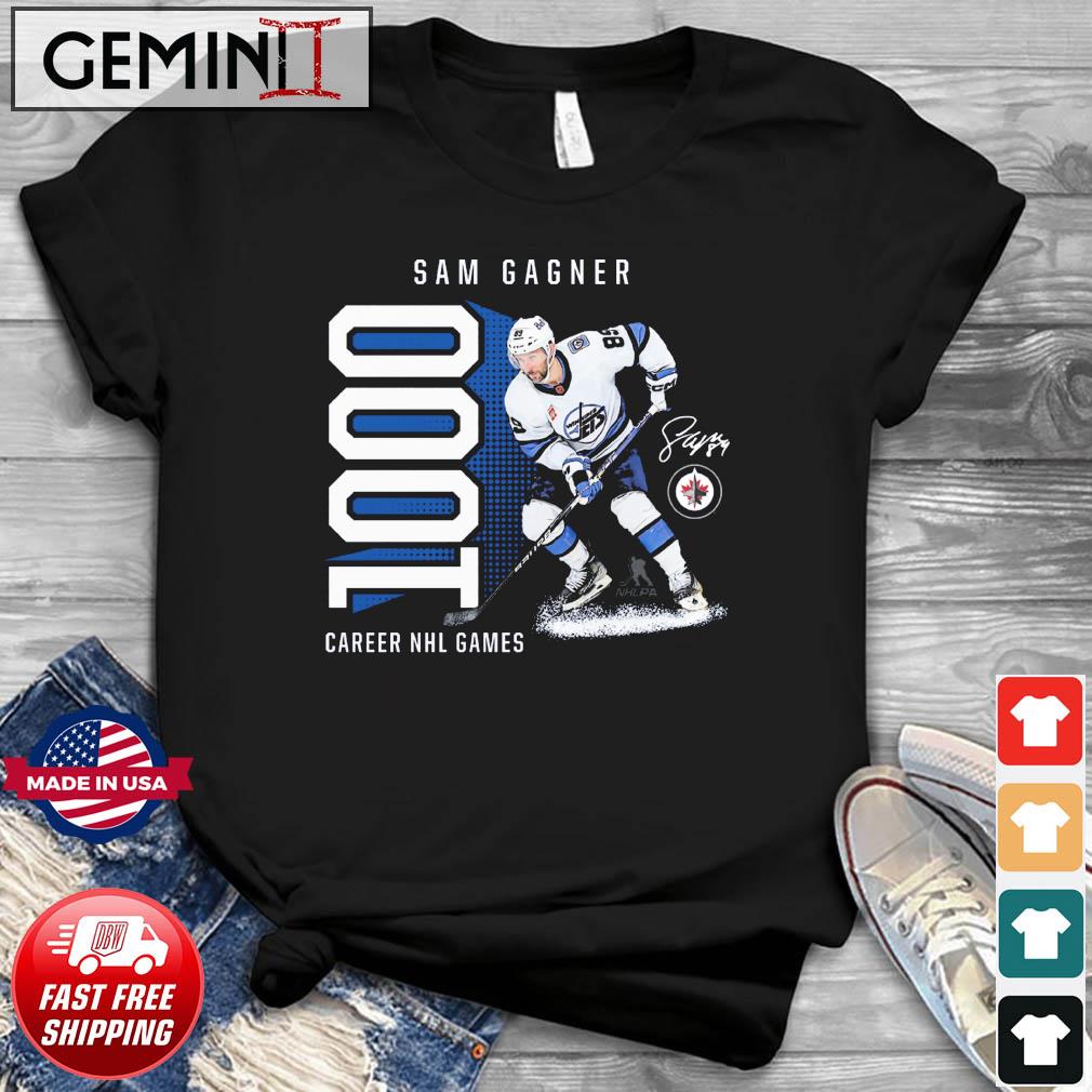 Sam Gagner Winnipeg Jets 1,000 Career Games T-Shirt