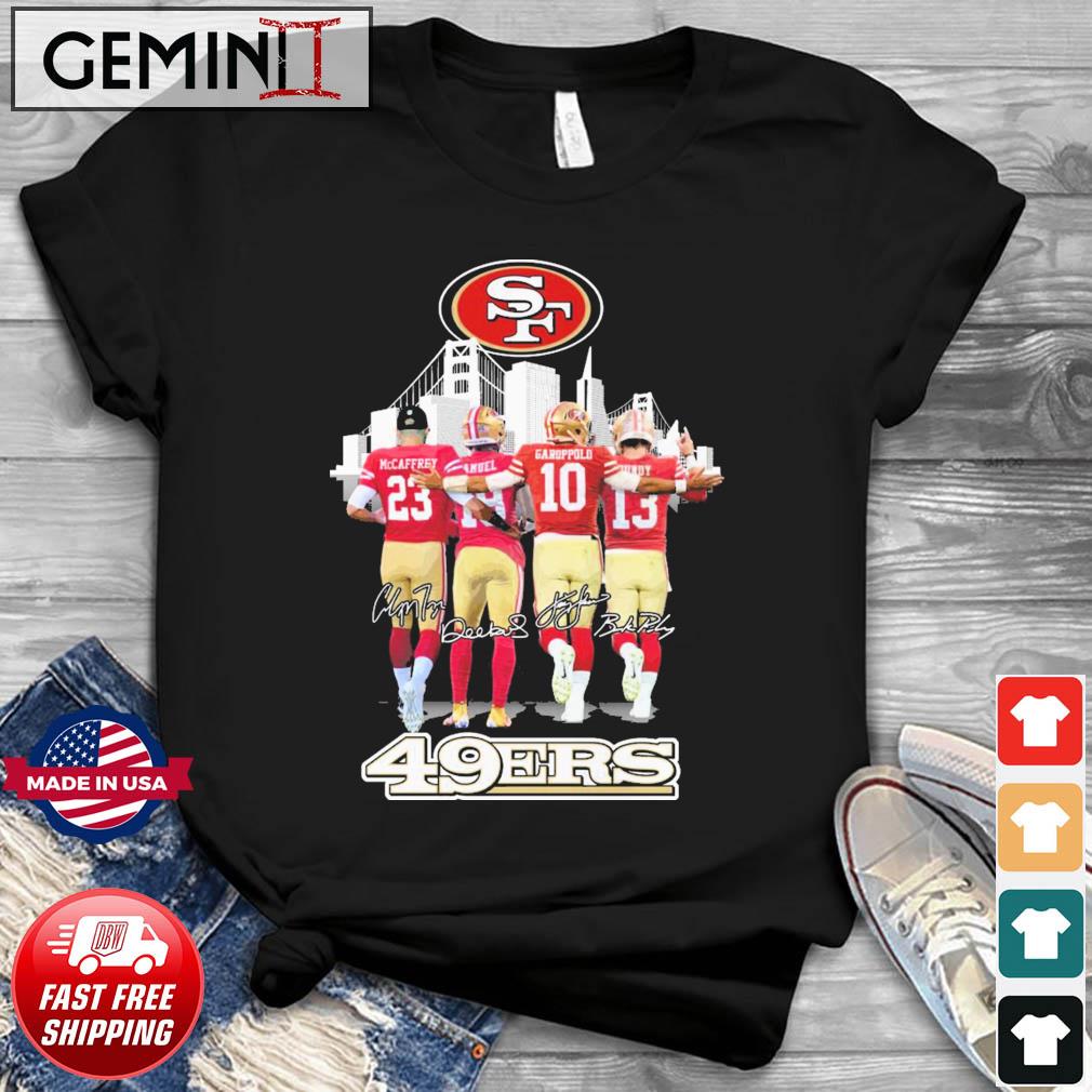San Francisco 49ers Skyline Team Players Signatures Shirt