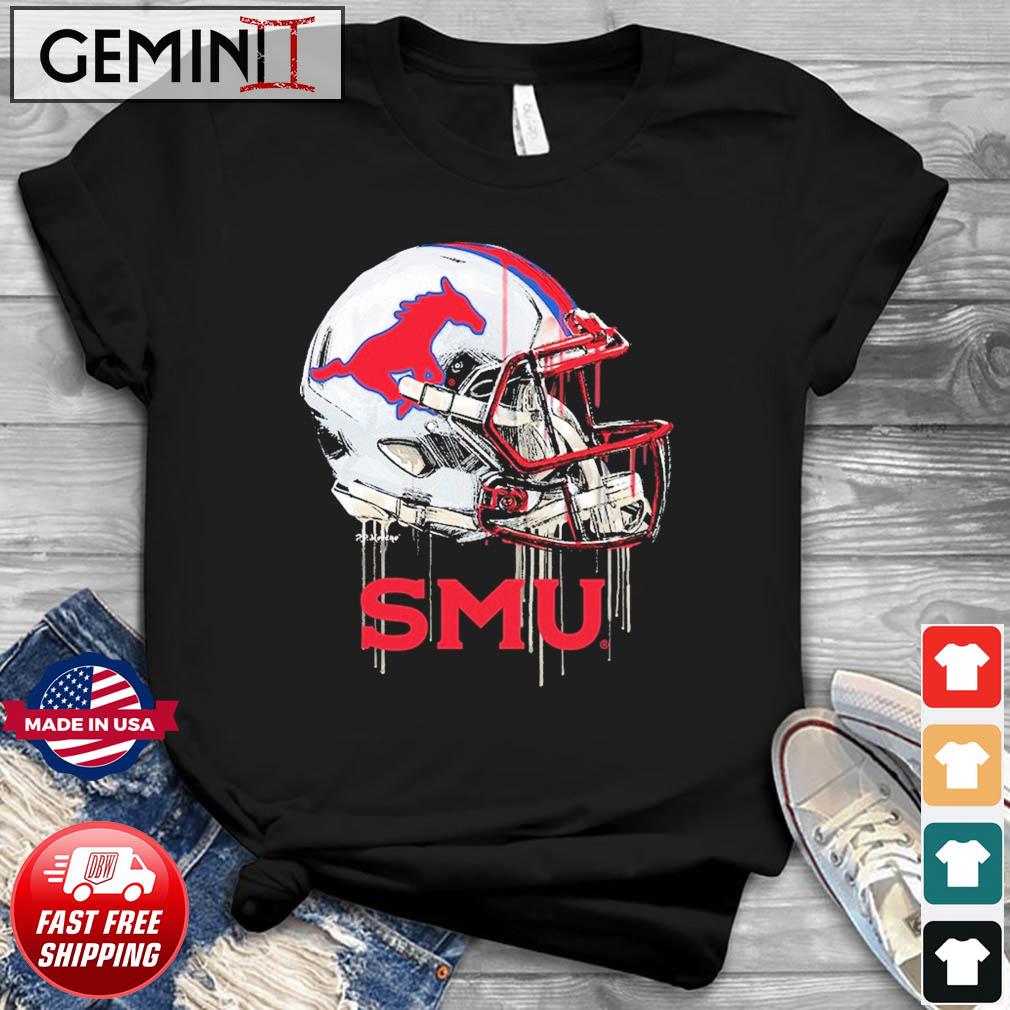 SMU Mustangs Vintage Helmet Football Shirt