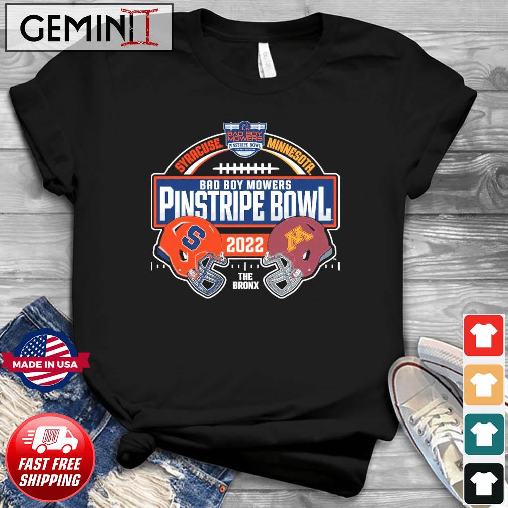 Syracuse Orange Vs Minnesota Golden Gophers 2022 Pinstripe Bowl Match-up Shirt