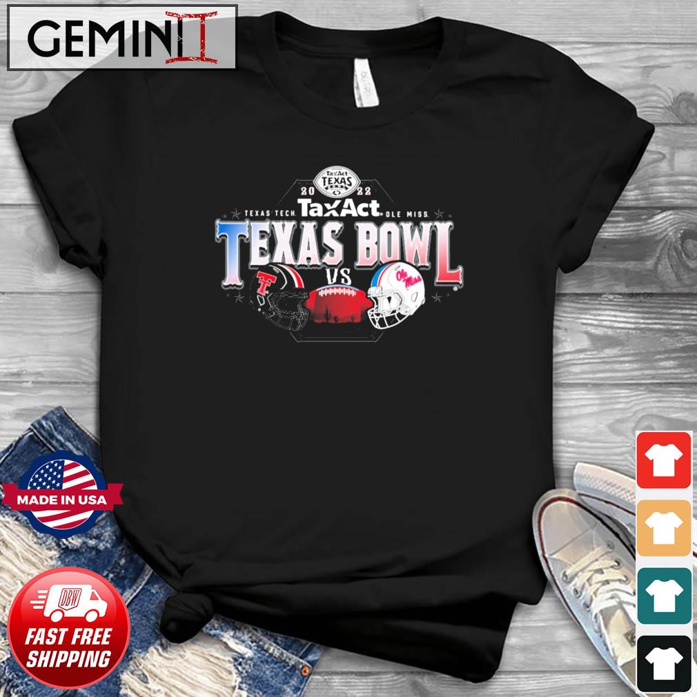 Texas Tech Vs Ole Miss TaxAct Texas Bowl 2022 Vintage Helmet Shirt