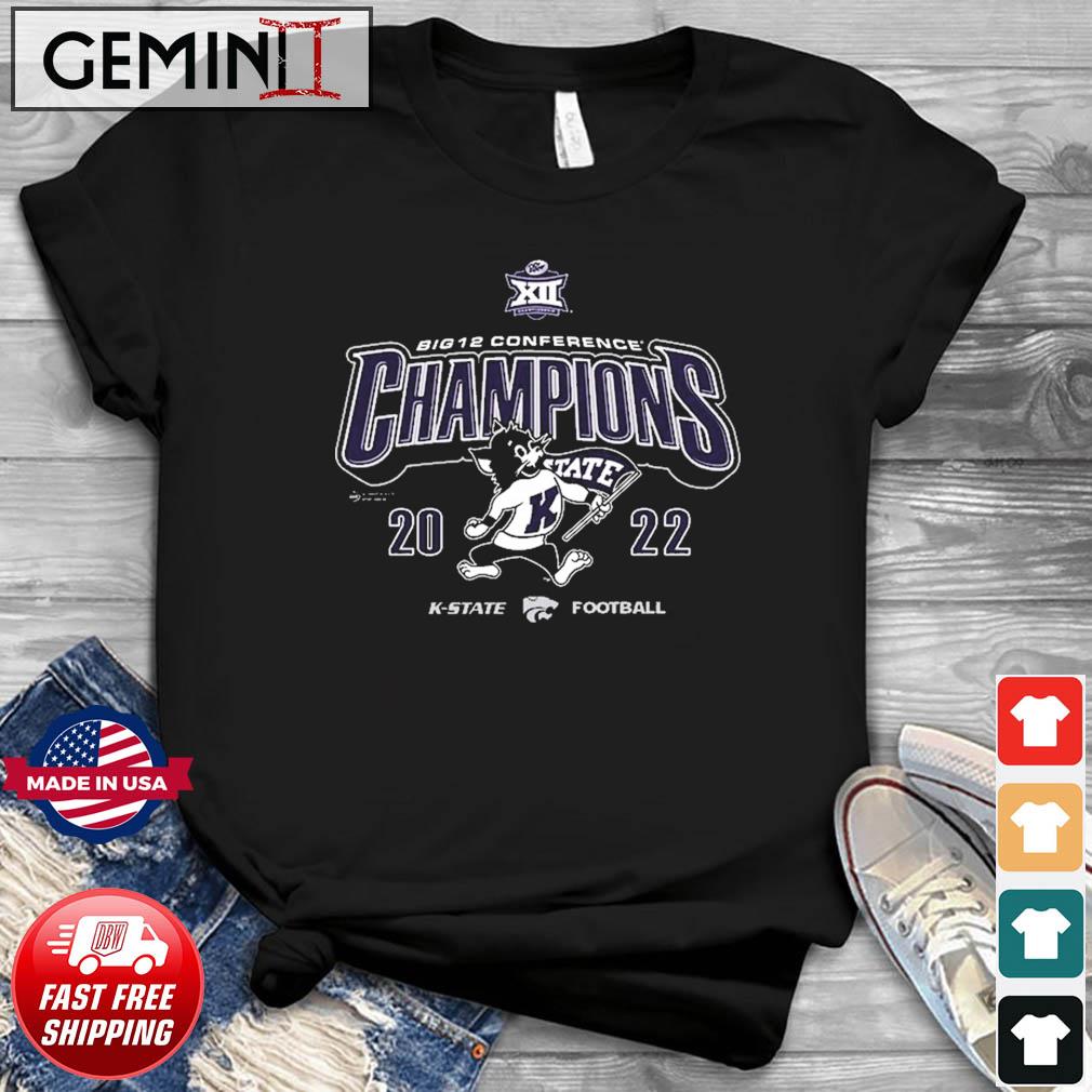 The Cats K-State Wildcats 2022 Big 12 Football Champions Shirt