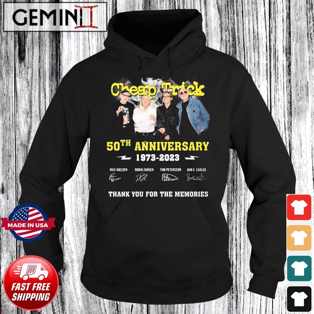Cheap Trick 50th Anniversary 1973 – 2023 Thank You For The Memories Hoodie.jpg