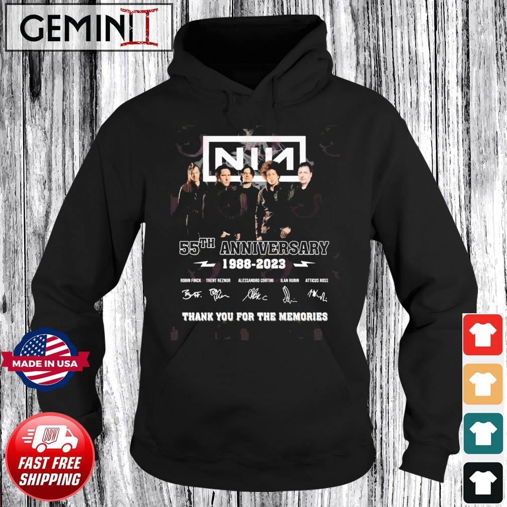 Nine Inch Nails 55th Anniversary 1988 – 2023 Thank You For The Memories Shirt Hoodie.jpg