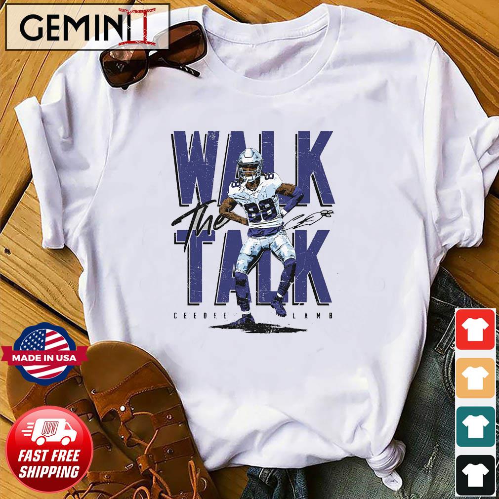 CeeDee Lamb Dallas Cowboys Walk The Talk Signature Shirt