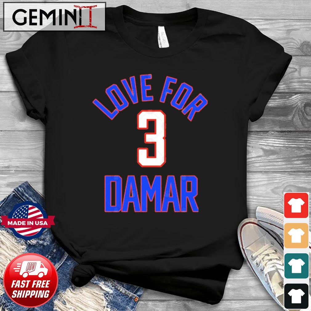 Tiniven Love for 3 Damar Hamlin Shirt