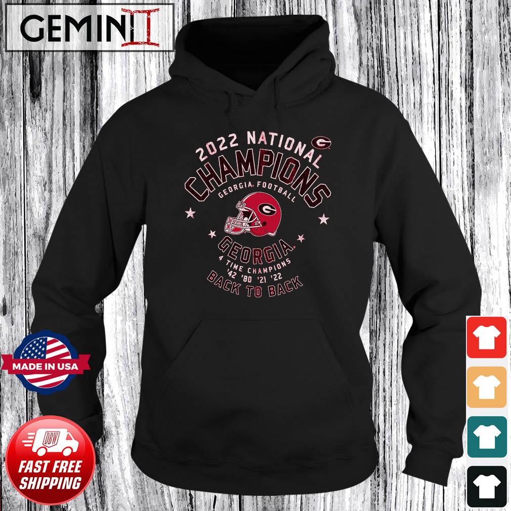 Georgia Bulldogs Back-To-Back College Football Playoff National Champions Shirt Hoodie