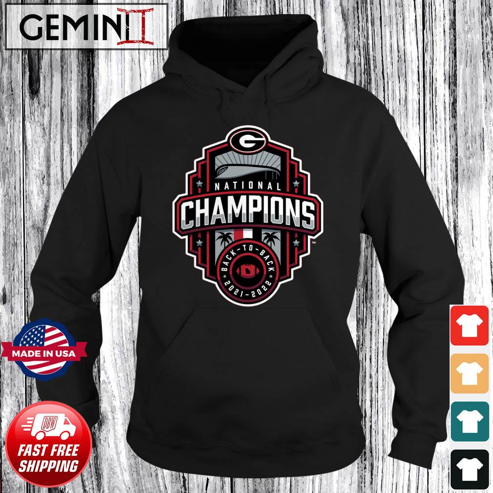 Georgia Bulldogs College Football Playoff 2022 National Champions Official Logo T-Shirt Hoodie