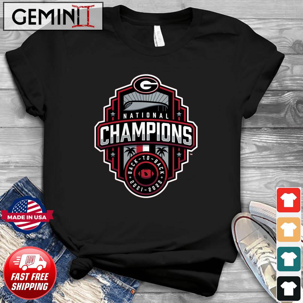 Georgia Bulldogs College Football Playoff 2022 National Champions Official Logo T-Shirt