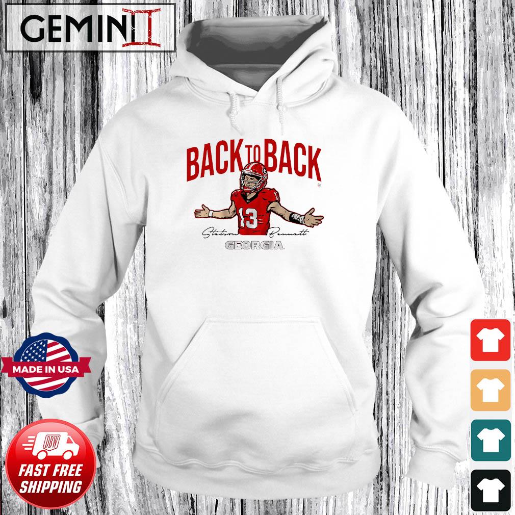 Georgia Football Stetson Bennett IV Back-to-back Shirt Hoodie