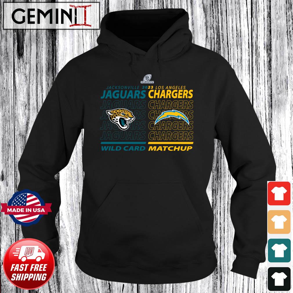 Jacksonville Jaguars Vs Los Angeles Chargers 2022-23 AFC Wild Card Matchup Shirt Hoodie