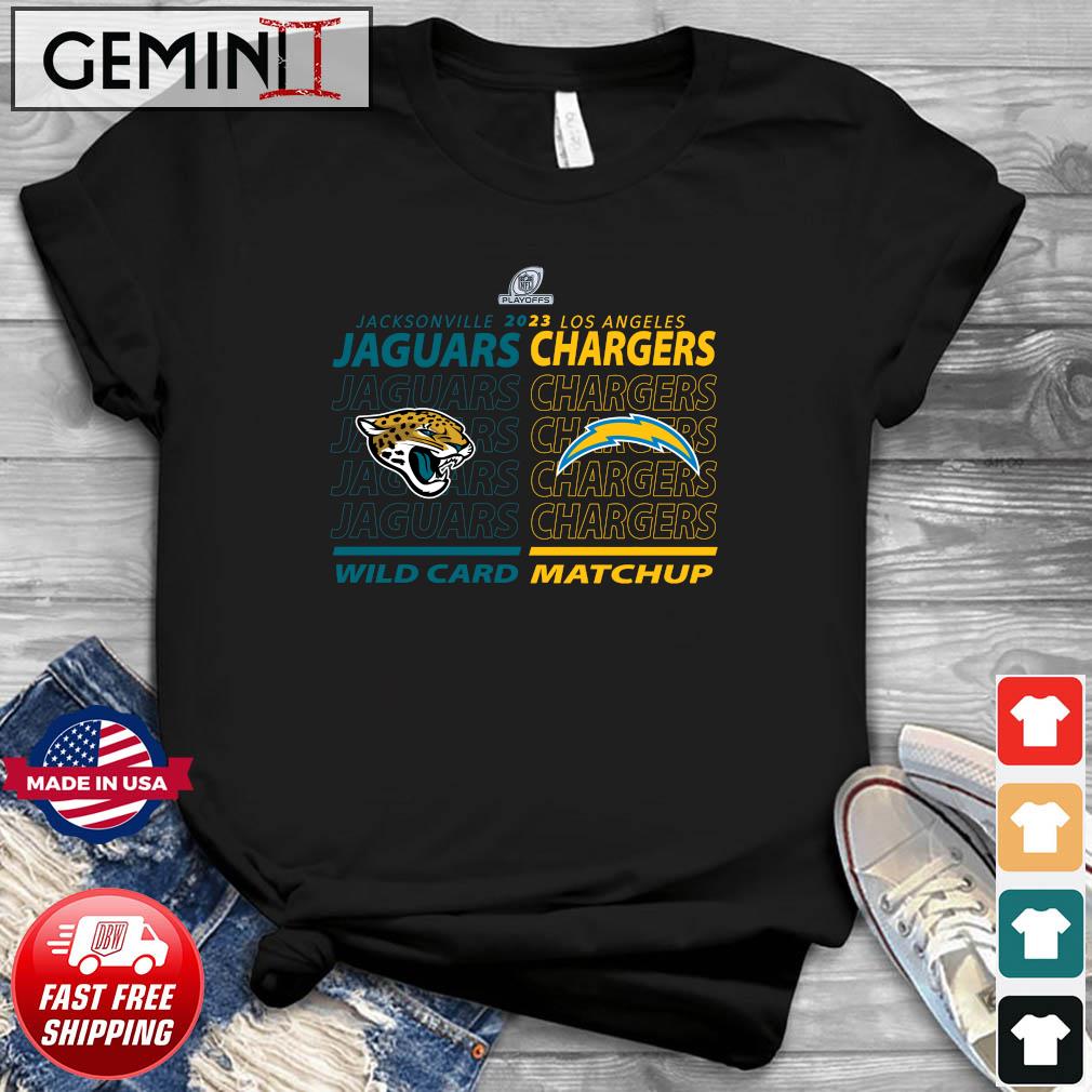 Jacksonville Jaguars Vs Los Angeles Chargers 2022-23 AFC Wild Card Matchup Shirt