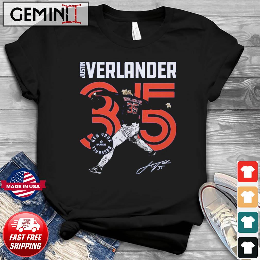 Justin Verlander New York Mets Inline signature shirt
